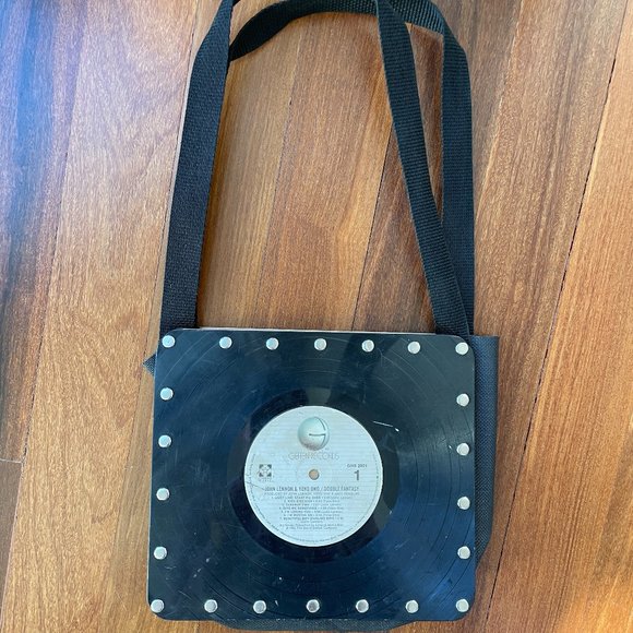 John Lennon / Yoko Ono Double Fantasy Vintage Record Album Purse / Tote - Picture 2 of 10